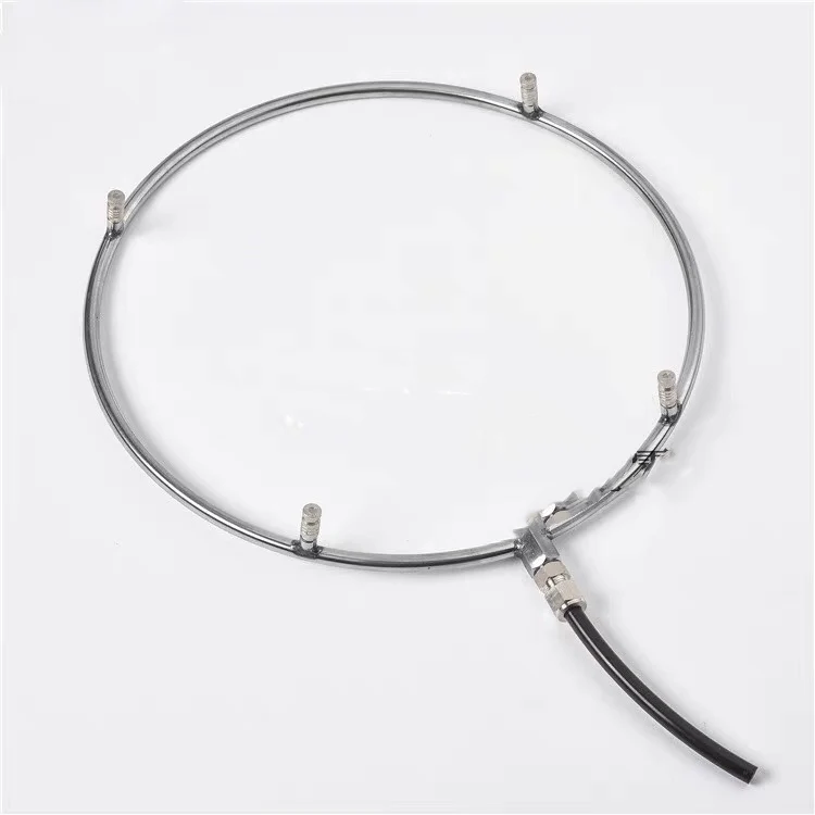 Fogging Fan Ring Misting Ring Stainless Steel Silver Fog Machine Pump Sprayer Pump Fogger Machine Spare Part Piston Air Pump