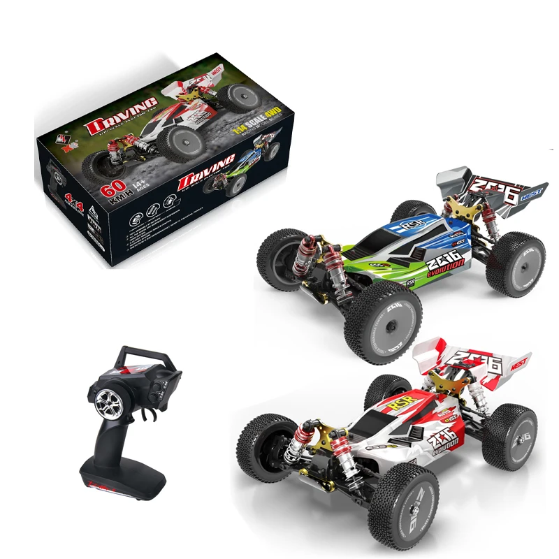 Wltoys 144001 Rc автомобиль 4WD сплав 60 км/ч высокоскоростной Радиоуправляемый багги хобби модель автомобиля