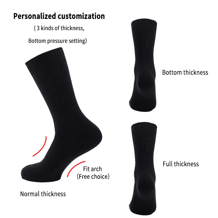 OEM Design Your Own Brand Socks Logo Custom High Quality Men Cotton White Crew Socks Custom Sports Calcetines