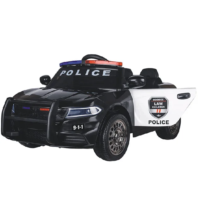 Police Ride on Car Toy Battery Powered Rescue Vehicle with Lights and Siren Sounds for Boys Toddlers and Kids BLAZIN Wheels