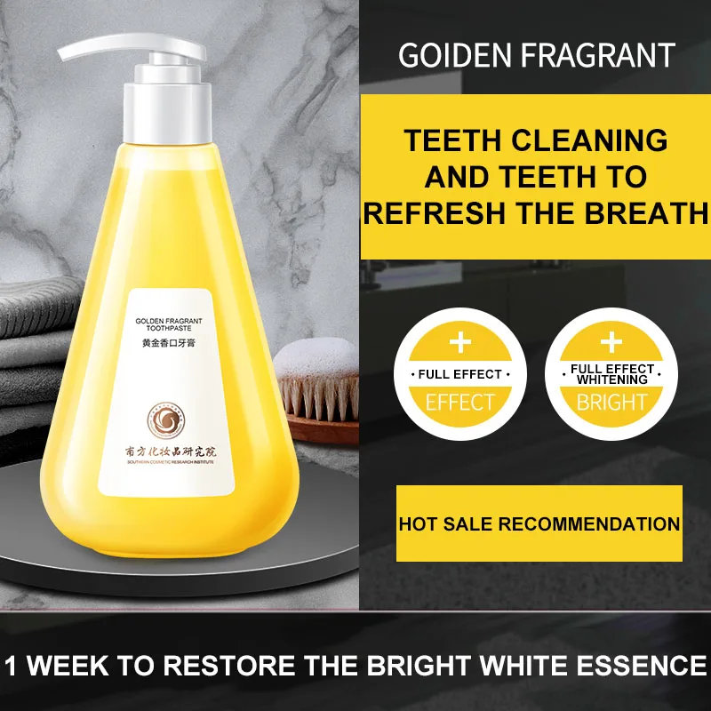 220 g Anti-plaque / Anti-decayed teeth Toothpaste OEM Private Brand Whitening Organic Gold tooth paste