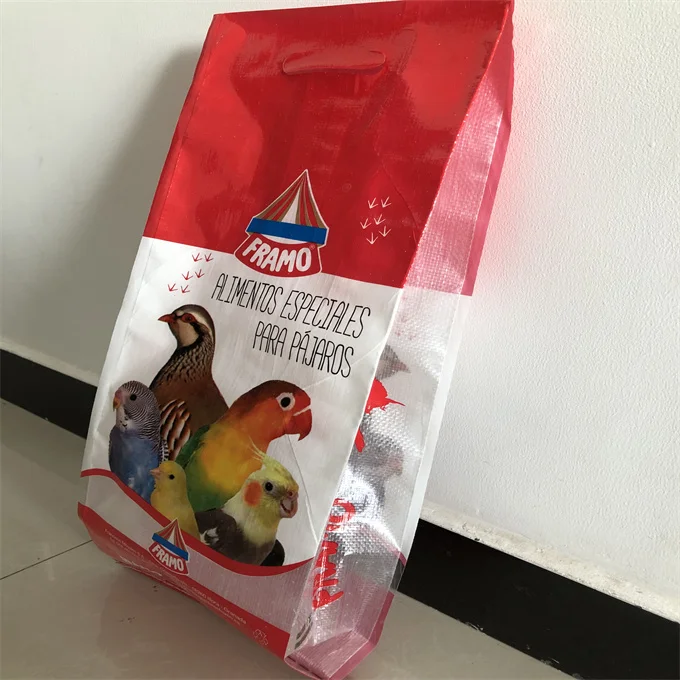 coated pp woven bags for animal feed chicken cattle bird fish horse feed bag 25kg