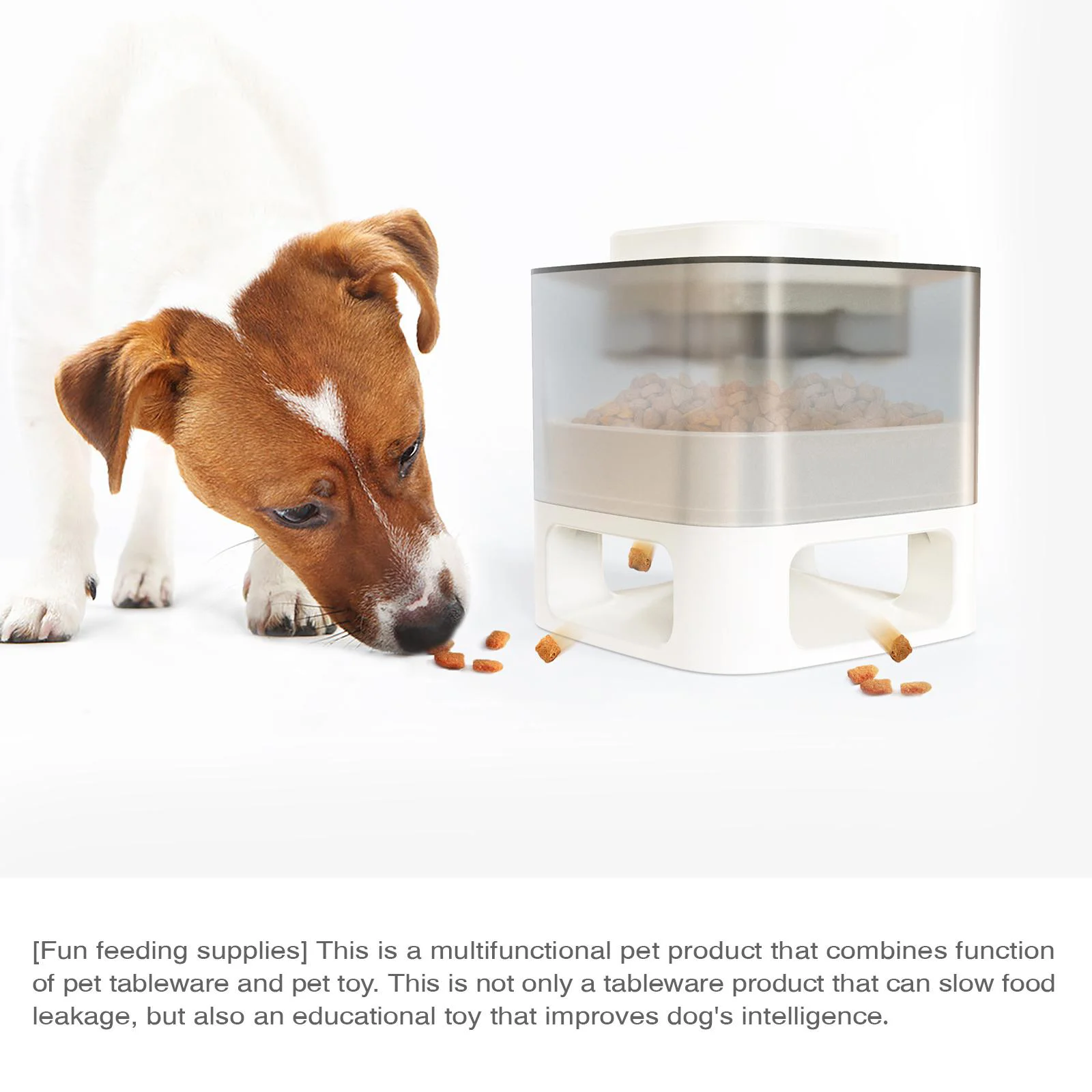  Pet Dog Cat Feeder Bowl for Dogs Kitten Bowls New Inventions Slow Food Feeding Container Animal