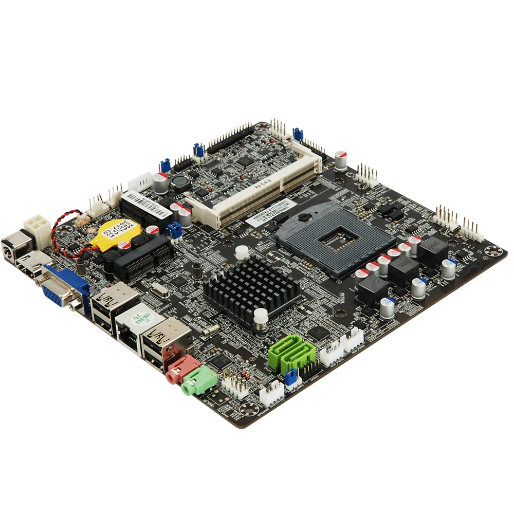  Встроенная Материнская плата Mini ITX HM65 17*17 см для AIO PC и IPC поддержка процессора