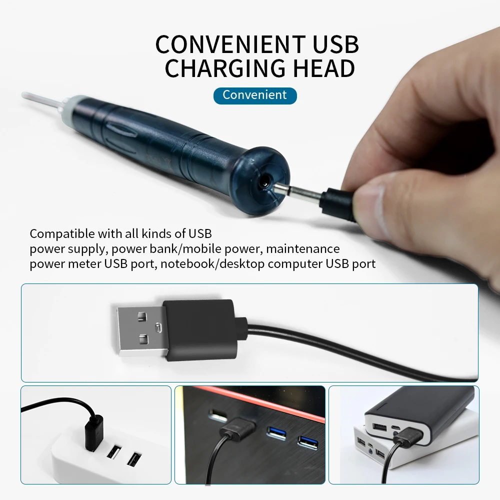  Портативная сверхминиатюрная 165 мм Длина 5V 8W USB Электрический паяльник с 15 секунд Нагреваются