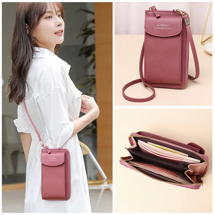 2023 Fashion Double-Layer Mobile Phone Bag Wallet Mini Crossbody Bags Cross Body Sling Bag
