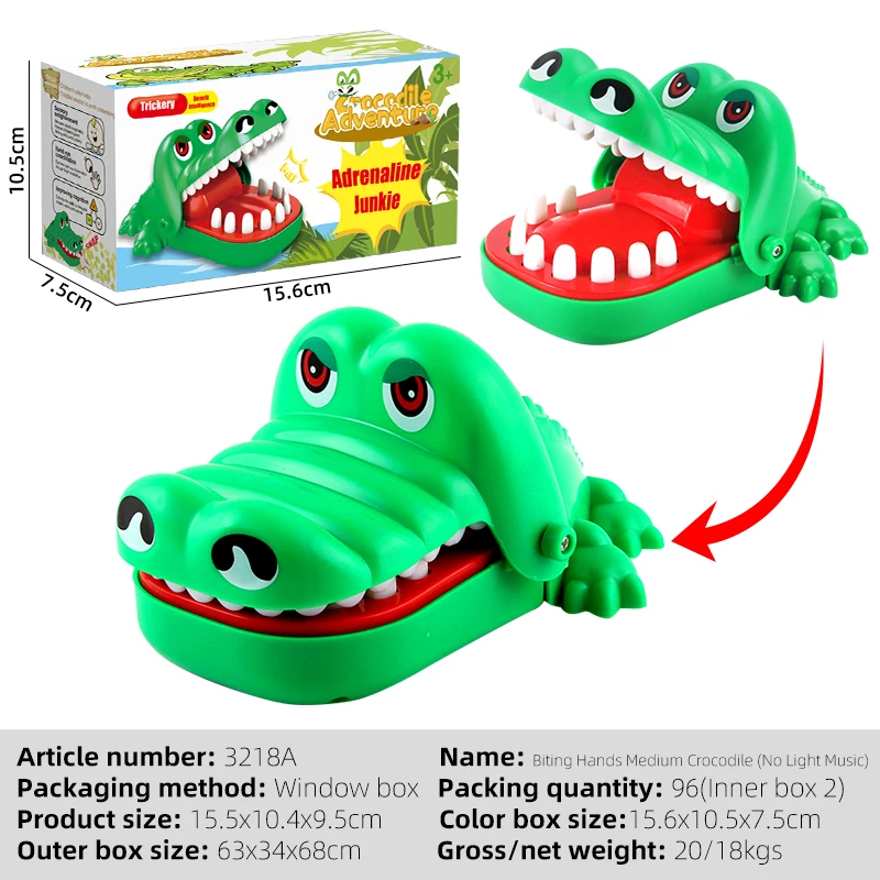Crocodile Mouth Croc Toy Bite Finger Game For Kid Family Gathering Teeth Toys