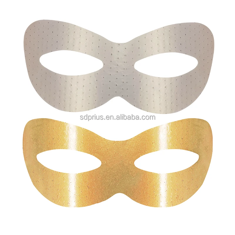 Biodegradable fabric gold color eyes mask paper Dry Mask Sheet hydrogel absorbing face mask