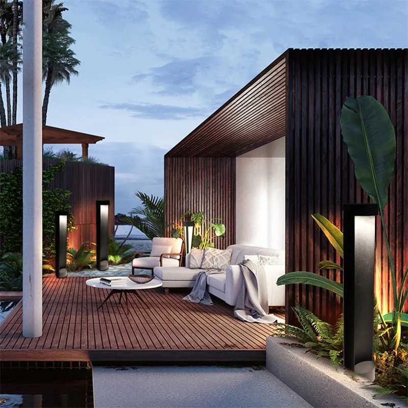 220v Modern Outdoor Pole Lamp Led Garden Street Light Led Top Post Garden Light