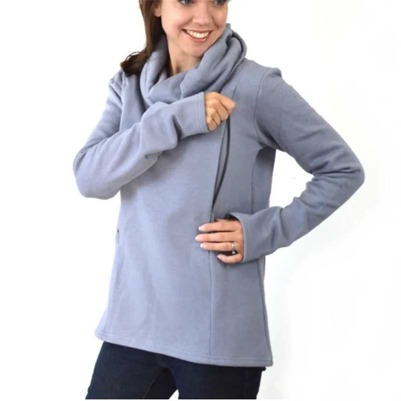 Оптовая продажа, свитшот для беременных с воротником хомутом