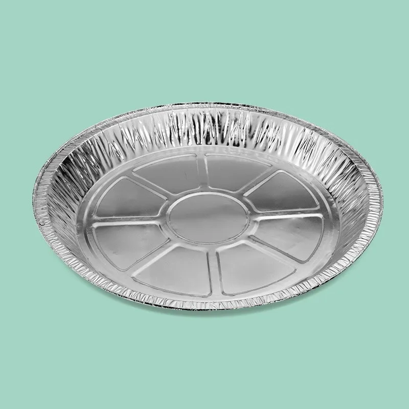 convenient heat resistant round foil plates/ pie pan 12' pizza aluminium tray