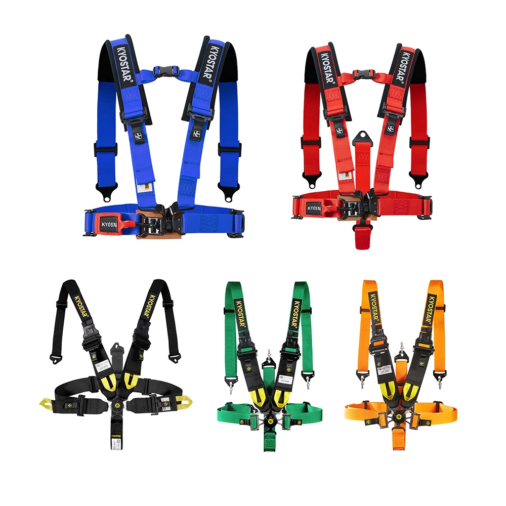 Universal Seatbelt 4Point/5Point/6Point Car Auto Locking Seat Safety Belt Blue/Black/Red Color Harness