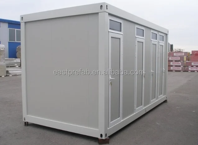 20ft Modular Portable Public Toilet Container Toilet Luxury Modern for Street Prefabricated House Ready to Use