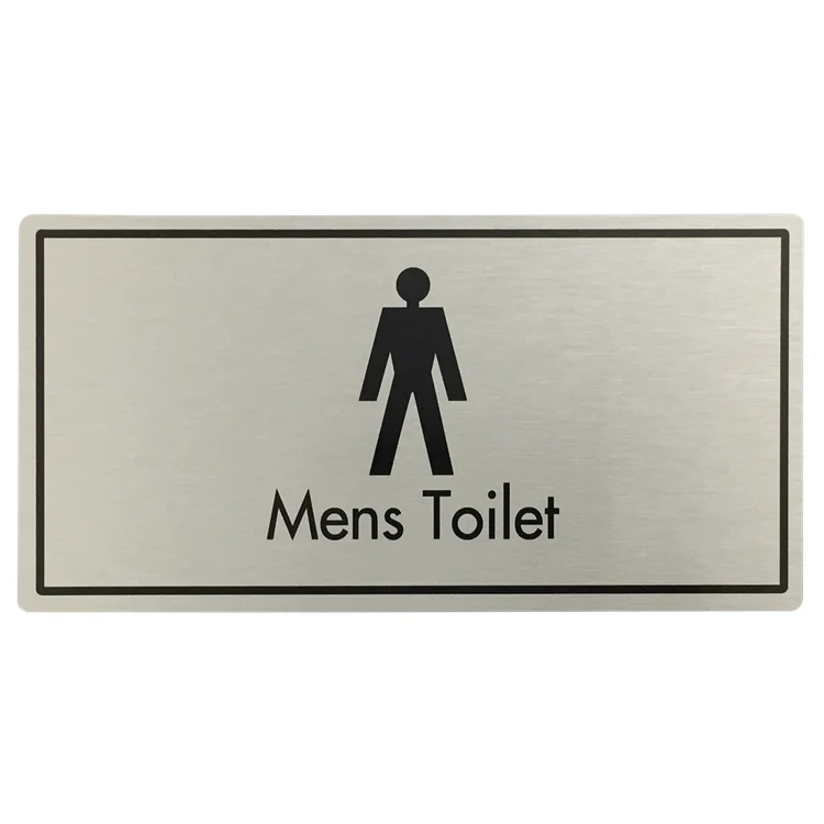Мужской и женский из нержавеющей стали Туалет табличка для start hotel
