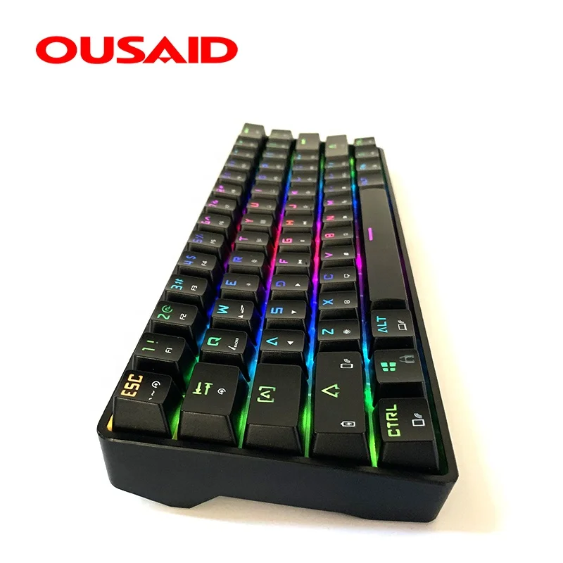 Ousaid Mechanical Keyboard Custom Keyboard Hot Swap 60% Hot Swappable Keyboard Pcb Case USB Type C RGB Teclado Korgs Kronos 2