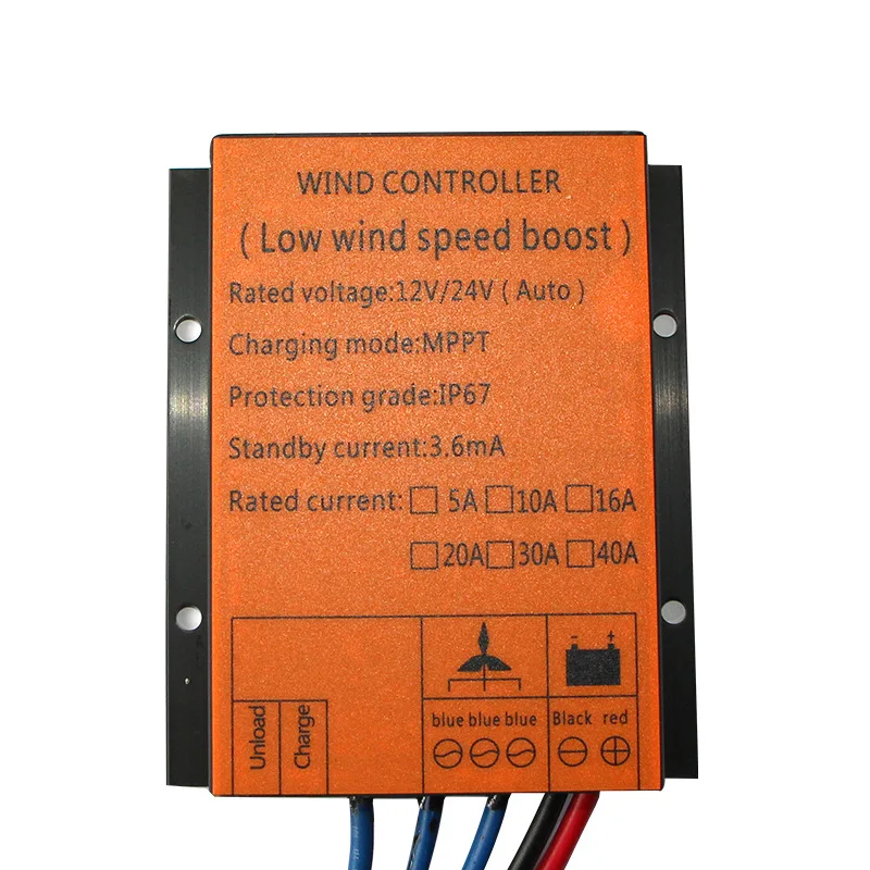 Factory Wind turbine MPPT Charge Controller 12v 24v AUTO 48V LOW WIND SPEED VOLTAGE Regulator for Wind Generator Three Phase