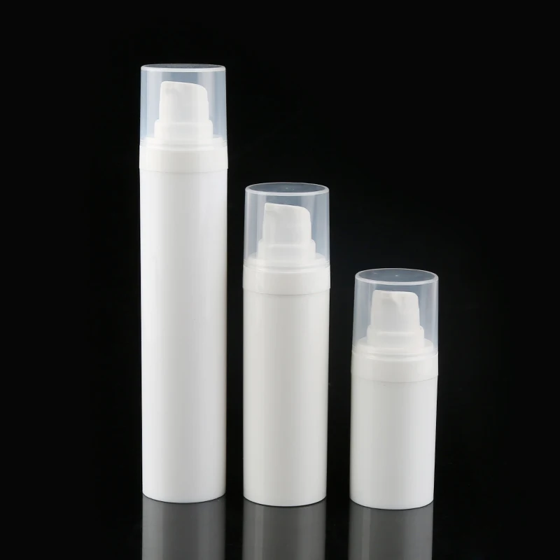 15ml 30ml 50ml Plastic cosmetic airless bottle PP lotion bottle pump for sale
