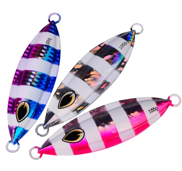 Slow Rocking Iron Plate Lead Fish Bait 40g/60g/80g/100g/150g/200g Fishing Luminous Road Sub-Iron Plate Slow Jigging Metal Road