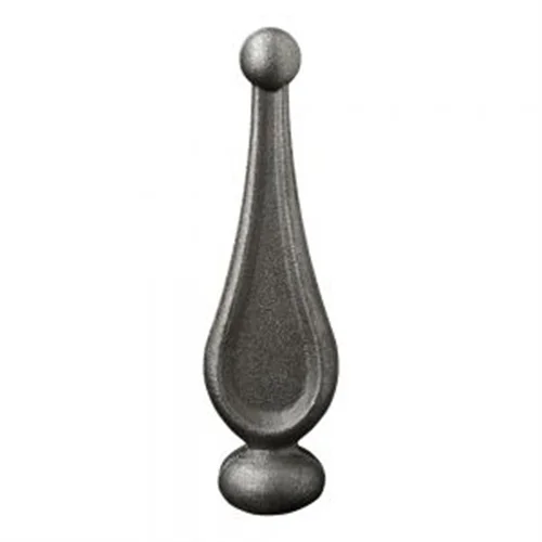 factory price spearhead solid wrought iron forged decorative garden fence spears