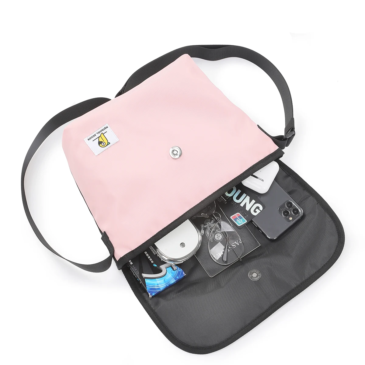 Custom Logo Mens Cellphone Purse Passport Sling Crossbody Biker Gym Messenger Shoulder Bags Manufacturer For Women