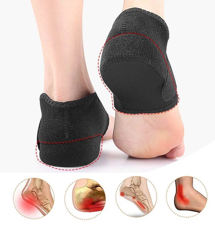 Invisible Height Increase Heel Protection Cover Shock Absorb Heel Cup Cushion Foot Care Protector Inserts Heel Lift Shoe Pads