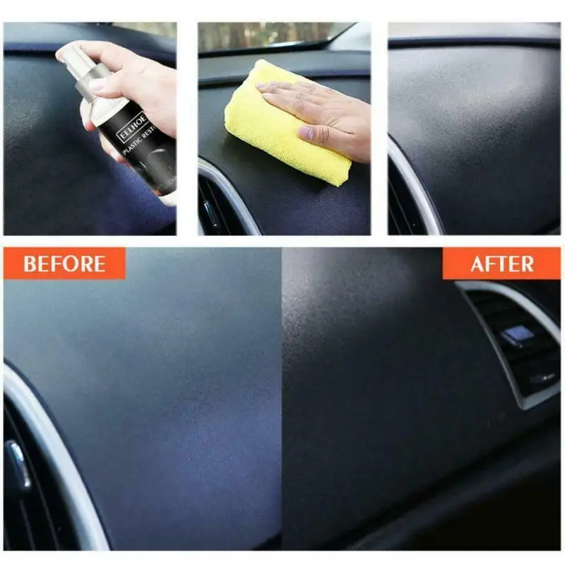 30ML Auto Interior Plastic Plastic Parts Wax Retreading Agent Renewed Plastic Restore Car Paint Car Refurbishing Agent