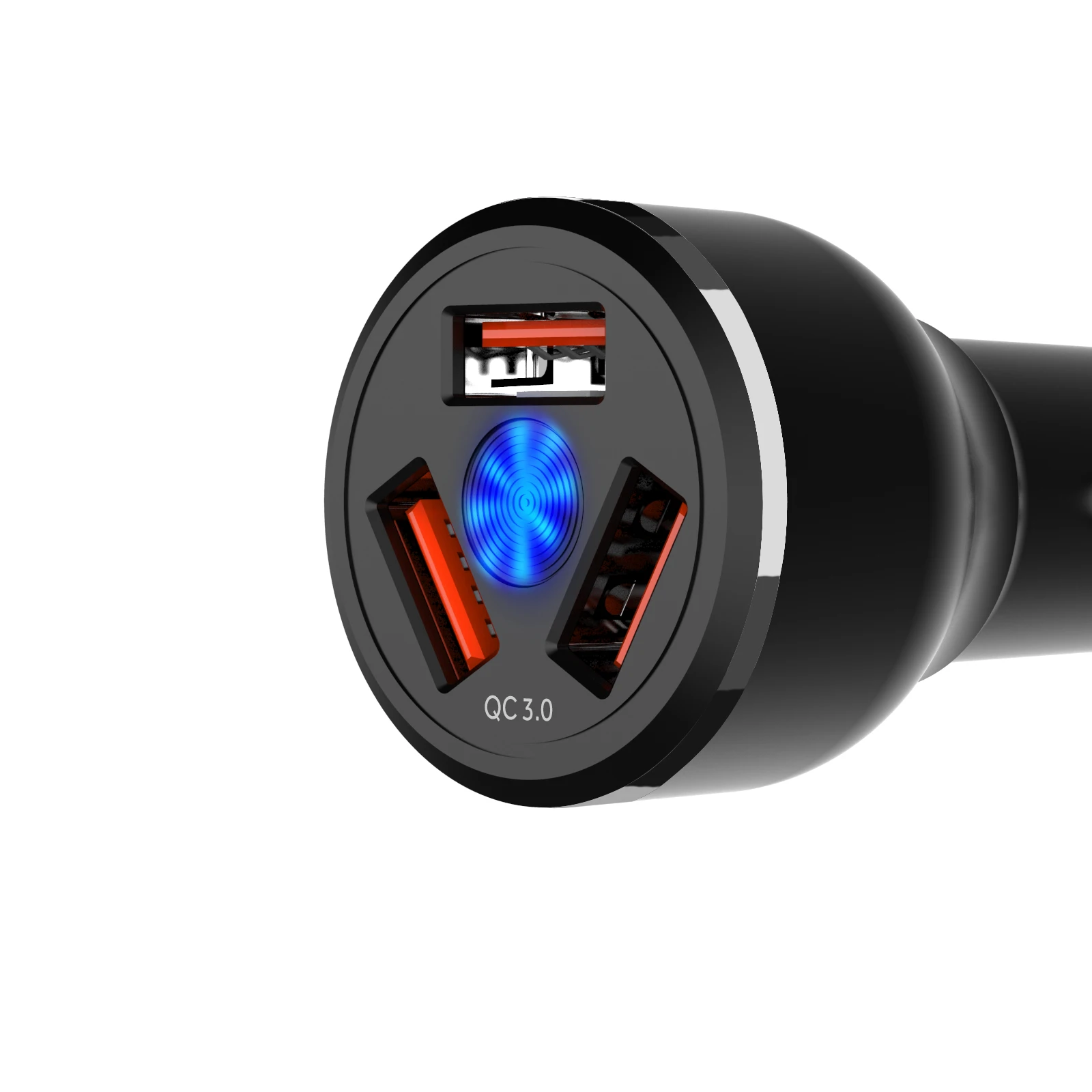 IBD поддержка OEM логотип QC3.0 Быстрая зарядка 3 USB-порта автомобильное зарядное устройство адаптер Универсальное для телефона 54 Вт Максимальная мощность