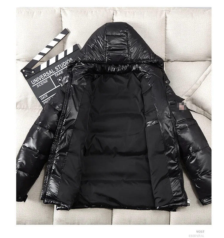 Custom Logo Soft Waterproof Winter Coats Bubble Down Puffer Jackets For Men