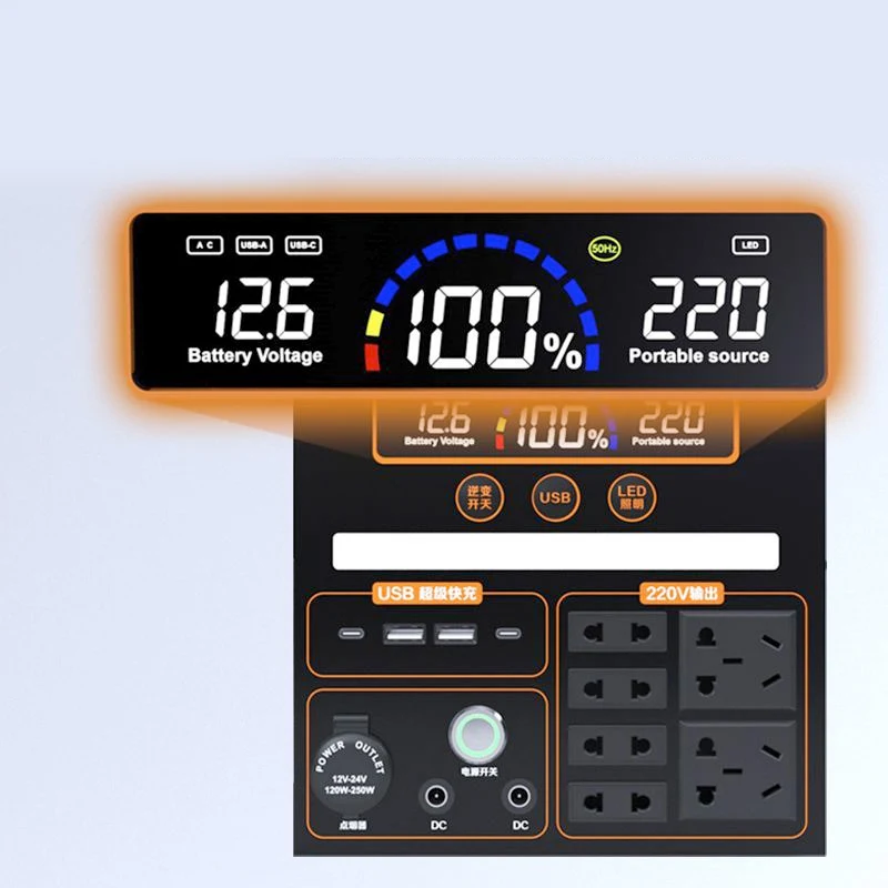 High Quality Cheap Storage Backup Large Capacity 1200W 1500W 2000W Power Station Portable Generator