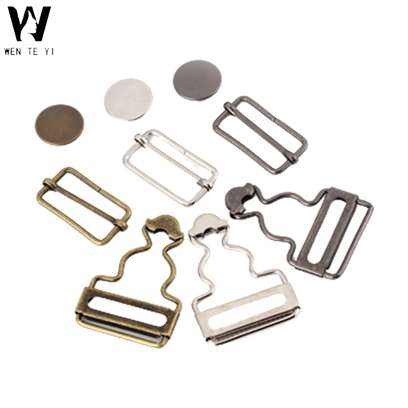 Wholesale Suspender Buckles String Buckle for Suspender Iron Metal Alloy Customized any Color Gourd buckle