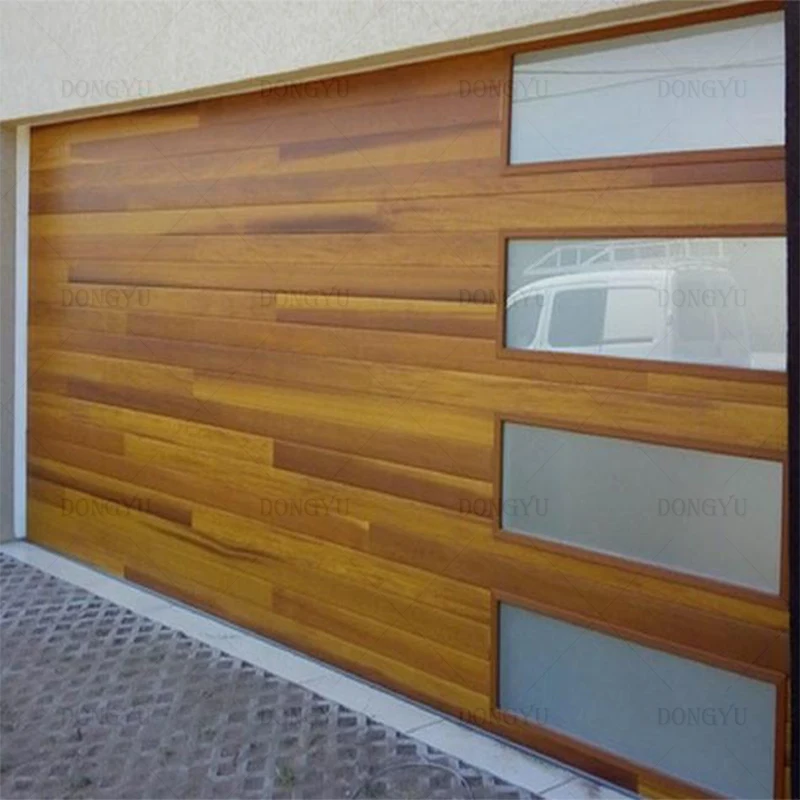Aluminium Garage Door Sectional Modern Industrial Automatic Aluminum Glass Bifold Garage Door