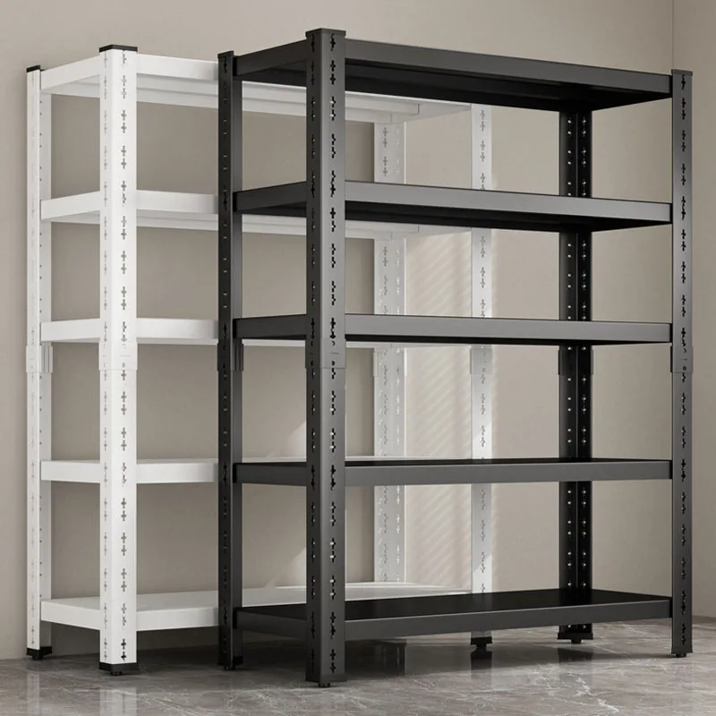 High Quality Wholesale Warehouse Storage Shelf Racking Light Duty Shelf Shelving Rack Metal Rack Storage With Guardrail