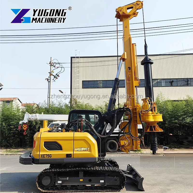 Fully Automatic Water Well Crawler Drilling Rig Track Roller Rotary Piling Drilling Rigs
