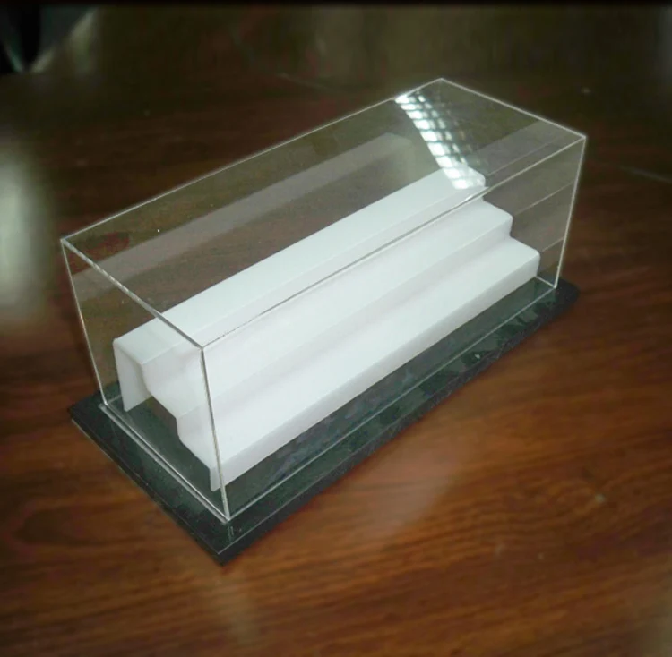clear stackable plexiglass square big acrylic top  box