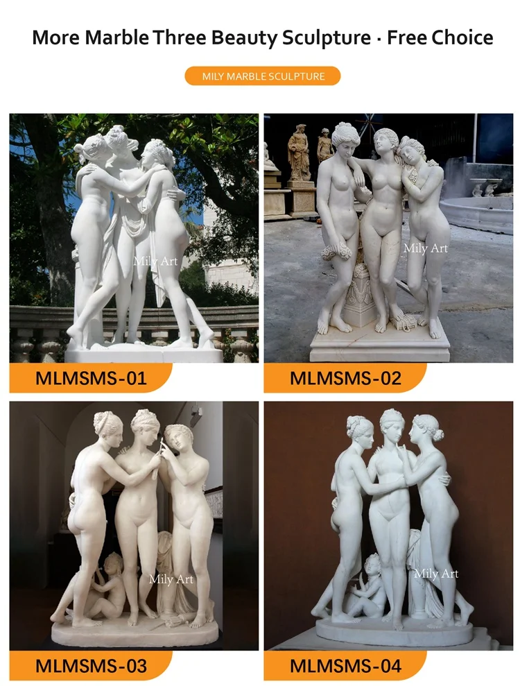 Marble Three Beauty Statue