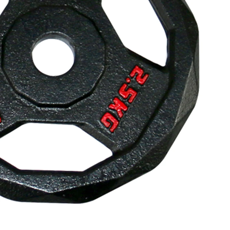 
High Quality Home Gym Wight Lifting Cast Iron Black Painting Handle Regular Plate 