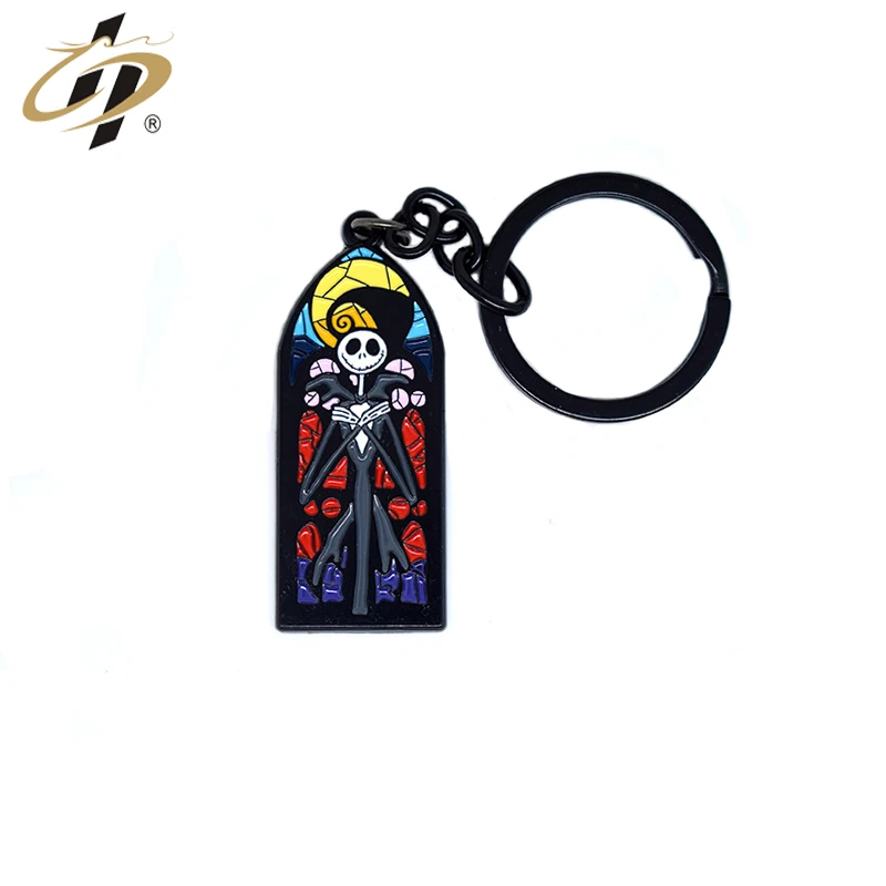 Promotional cheap Halloween funny soft enamel charm keychains
