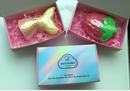 90g mermaid explosion ball pearl powder flash powder bath salt super bubble bath ball