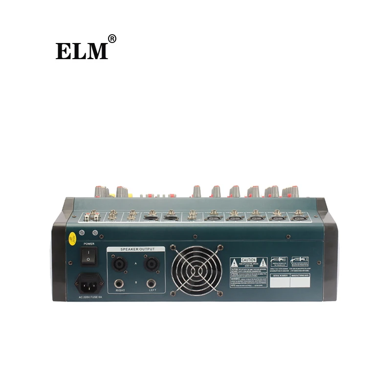 6 Channel Sound Recording Interface Karaoke  Effect audio mixer alto Bass Amplifier Professional