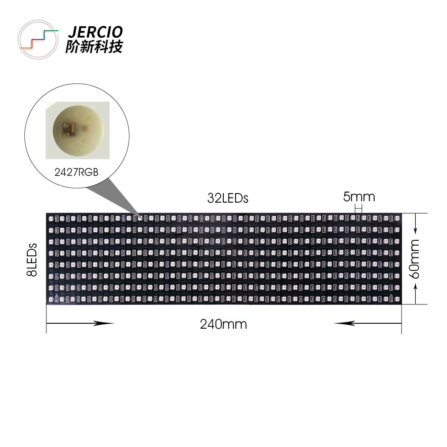 Led Matrix Panel XT1511-MINI(SMD2427) Like WS2812b Led Pixels Matrix