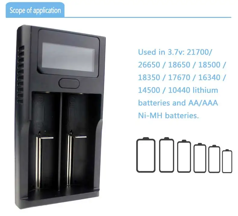 High quality VIWIPOW VIP-ZL220C universal li ion 18650 3.7v battery charger