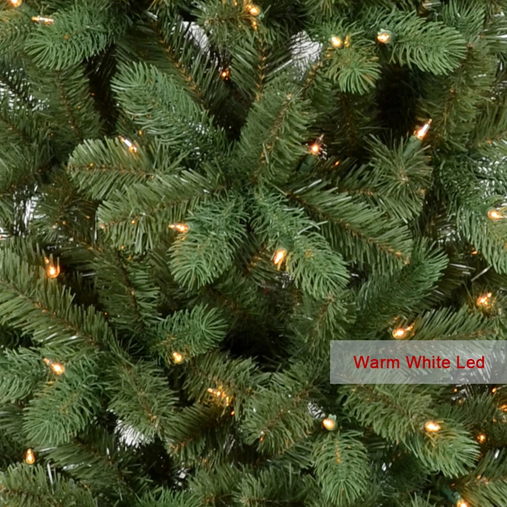 Hot Slim Artificial PE PVC Pencil Christmas Tree With Warm White Lights