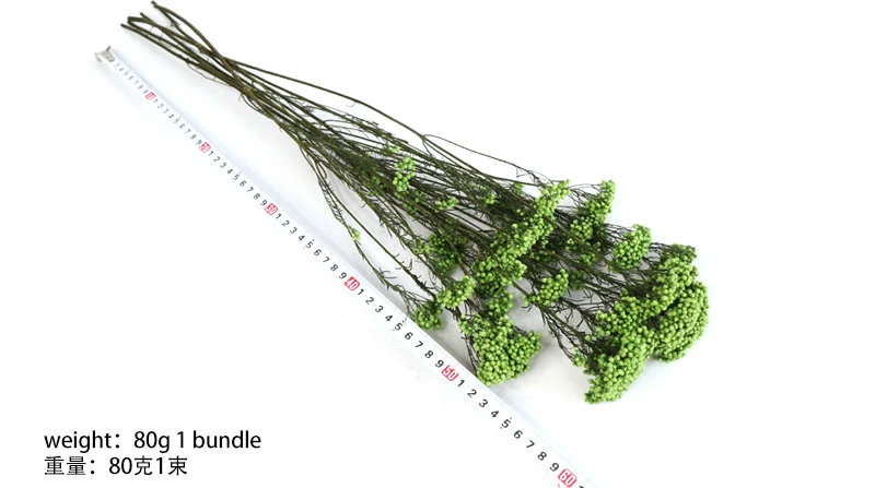 Wholesale Popular Everlasting Stained Rice Flower Millet Mi Flower For Wedding Decoration Desk Display  baby pampas asparagus