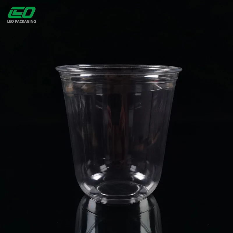 wholesale 10oz 300ml pet u shape cup