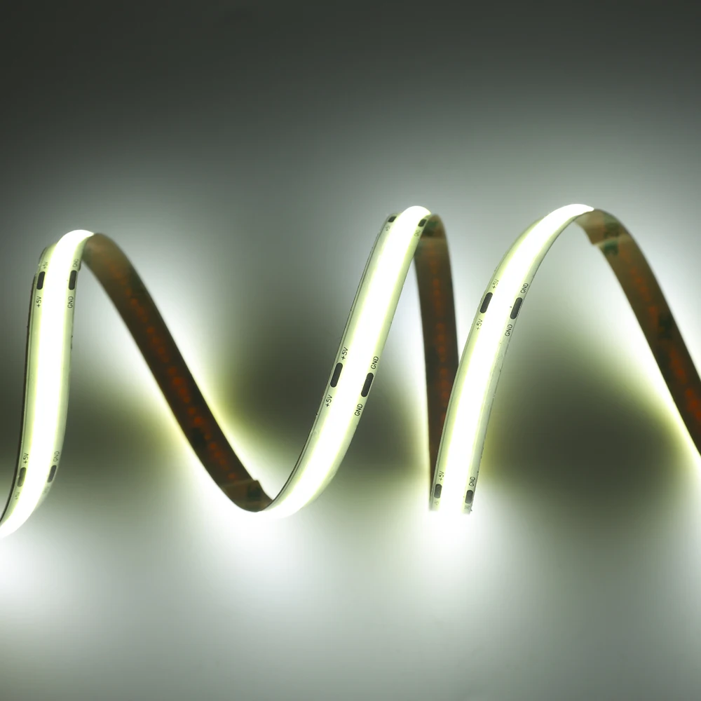 
High Density Flexible cob led strip light 12watt/M DC5v 12V 24V RGB UV395nm White/Warm White/Yellow/Red/Blue/Green color 1m-5M 