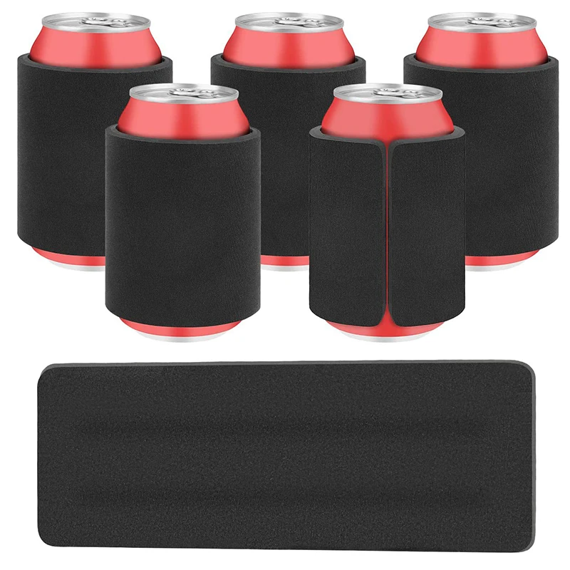 Factory oem screen print logo 12 or 16 Oz Slap Wrap Neoprene Beer Can Sleeve Coolie for Bottles Slim Can Cooler -Slap