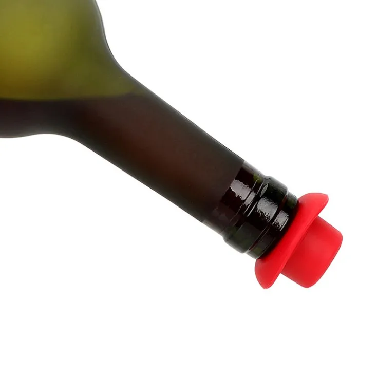 Hat shaped custom small silicone rubber wine bottle champagne stopper