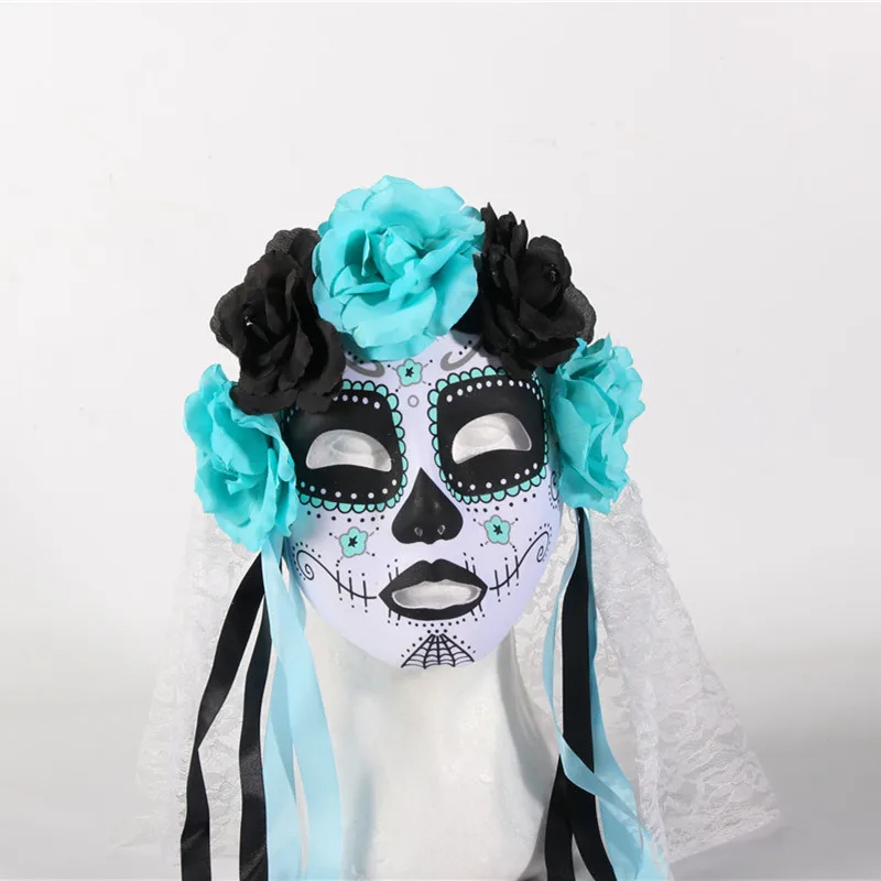 New Arrival Multi color Day of the Dead gothic mask Halloween mask