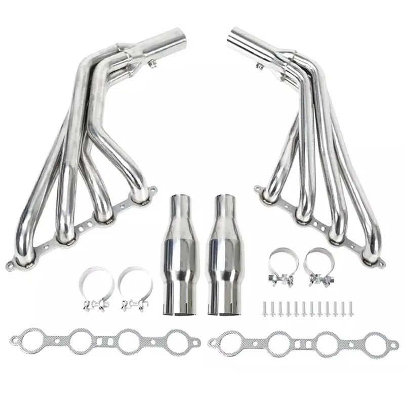 Long Tube Stainless Manifold Headers For 2010-2015 Chevy Camaro SS LS3 6.2L V8