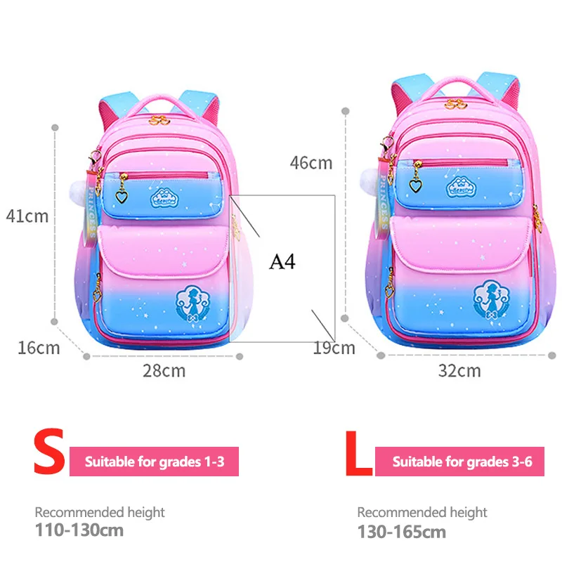 2023 Backpack Mochila Escolar Wholesale Book Bags Pupils Cartoon School Bags Backpack for Primary School Girls Unisex Nylon